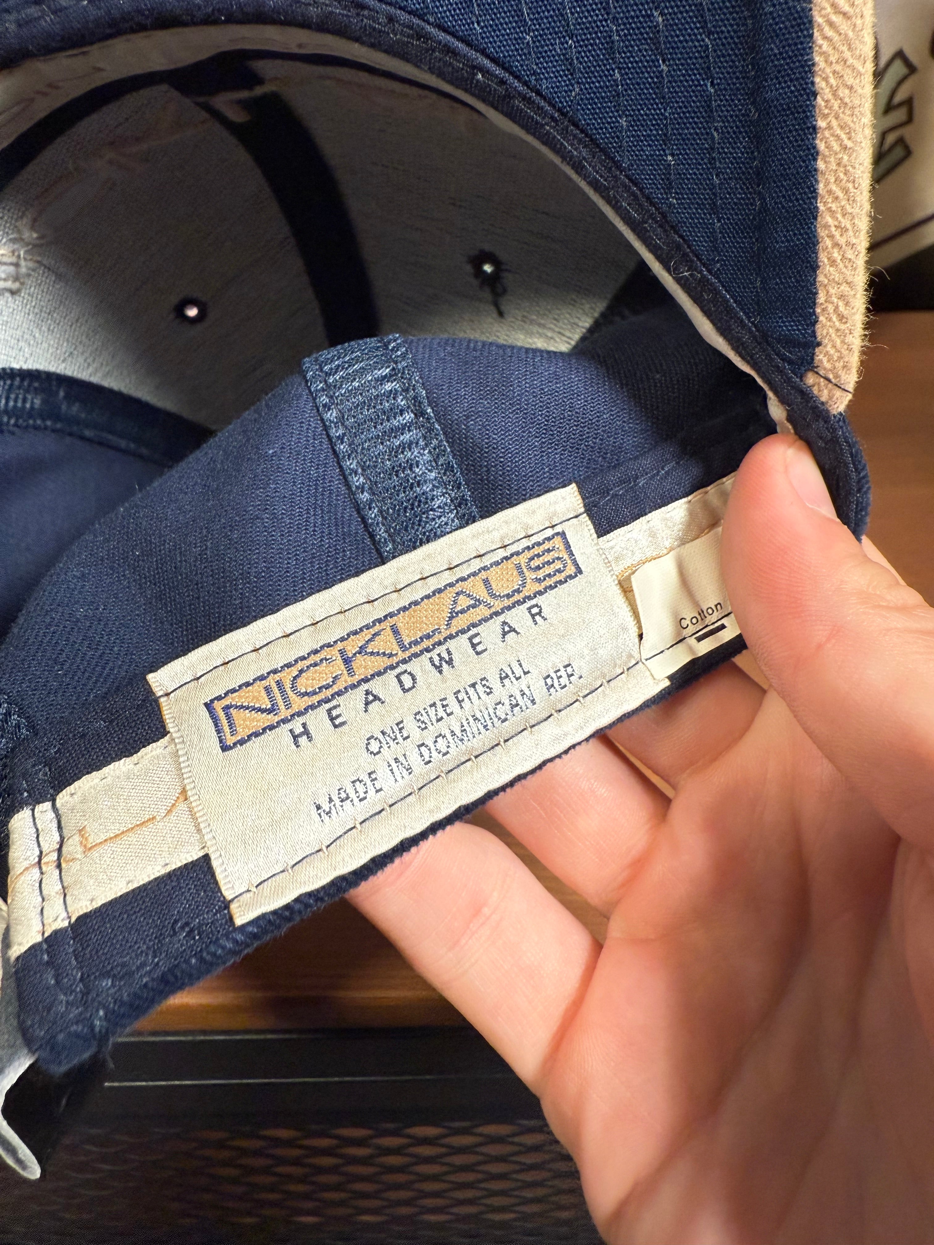 Vintage Nicklaus Golf Leather Strap Hat