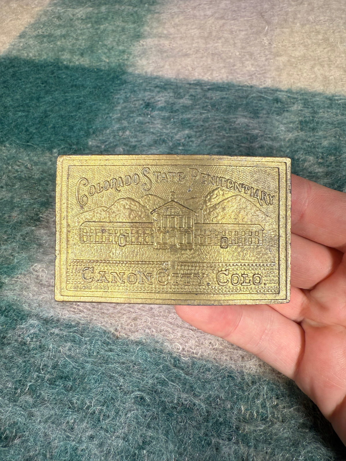 Vintage Colorado State Penitentiary Belt Buckle