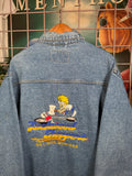 Vintage Lockwood Choppers Embroidered Jean Jacket (XL)