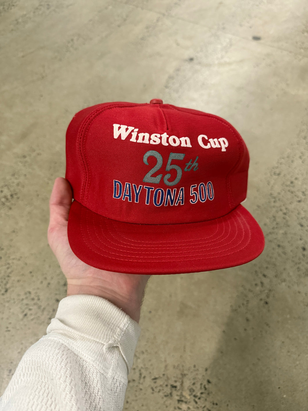 Vintage 25th Winston Cup Daytona 500 SnapBack Hat