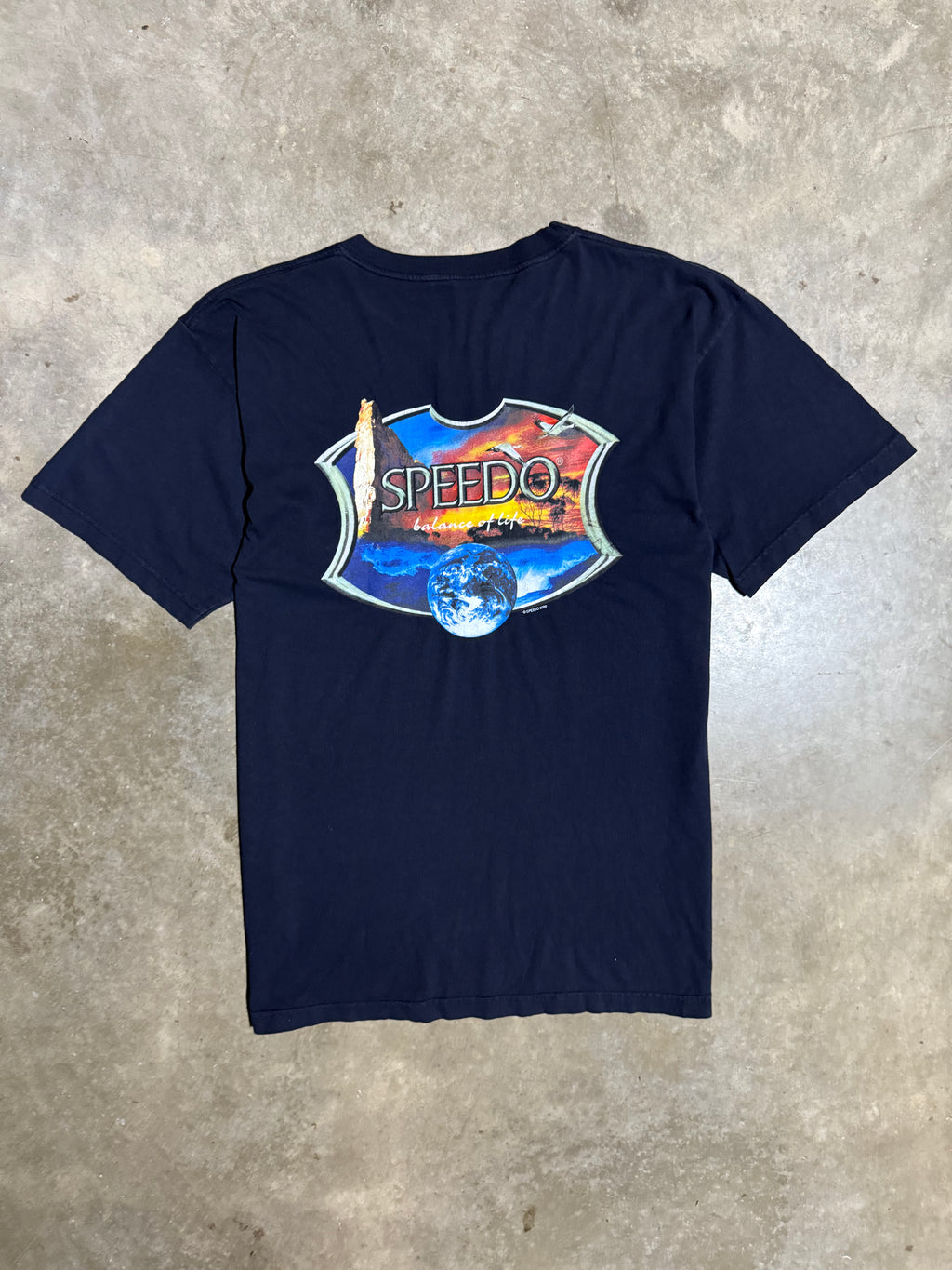 Vintage 2000 Speedo Earth T-Shirt (L)