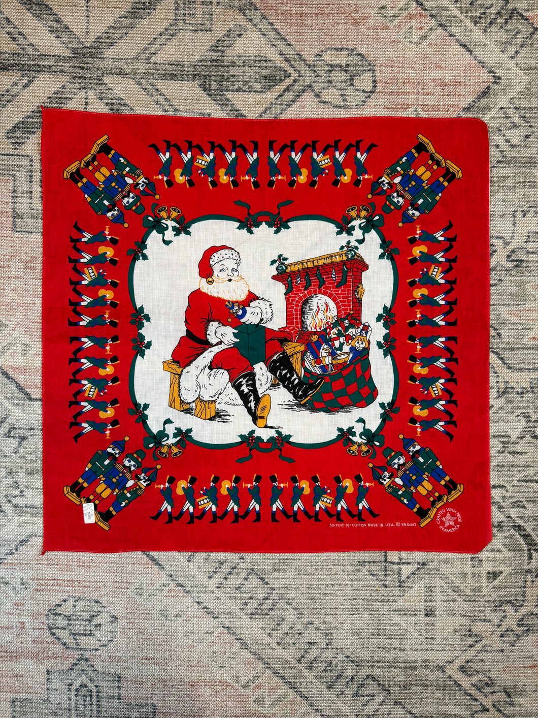 Vintage Santa Claus Christmas Bandana
