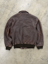 Load image into Gallery viewer, Vintage Map Lined Leather Jacket (3XL)
