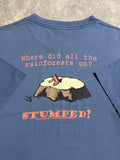 Vintage 90s Where Did All The Rainforests Go? T-Shirt (XL)