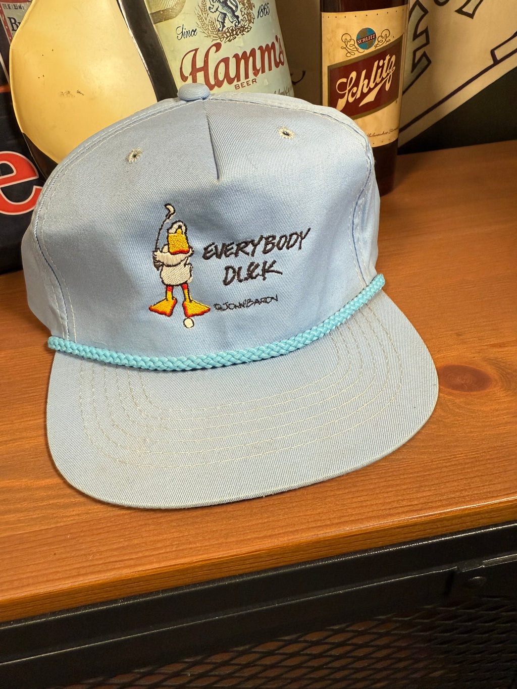 Vintage Everybody Duck Golf Leather Strap Hat