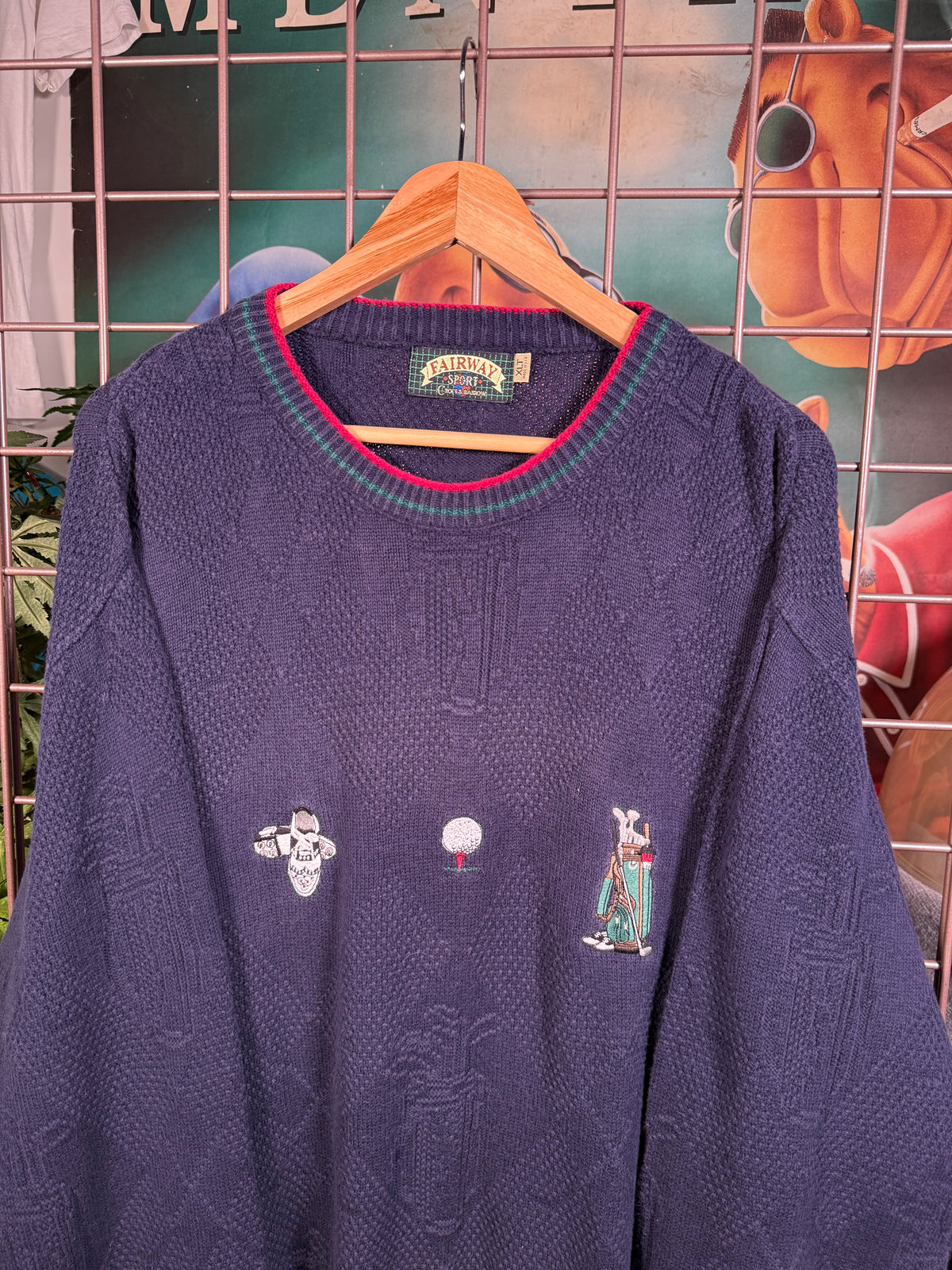 Vintage Fairway Sport Embroidered Golf Sweater (XL Tall)
