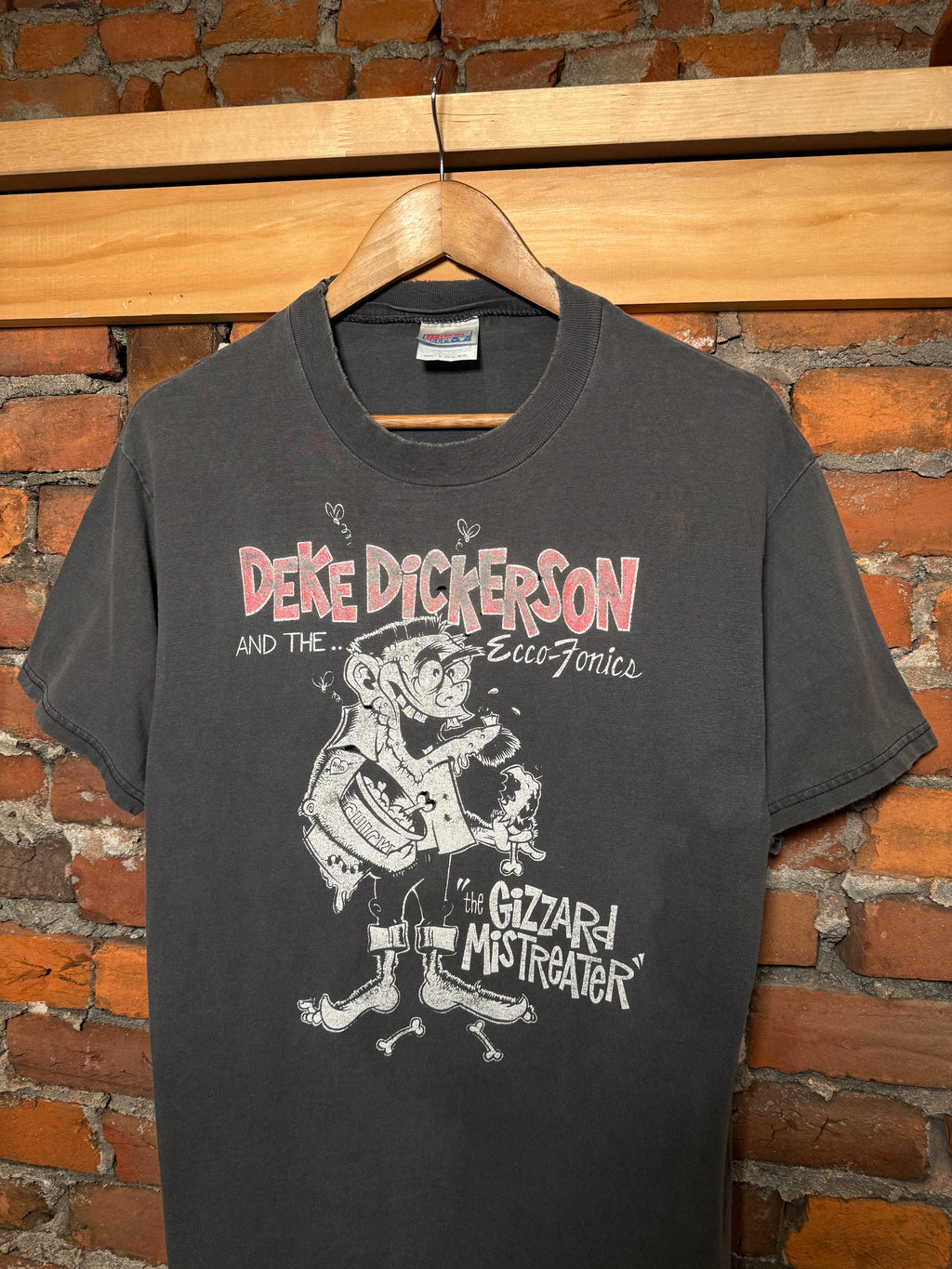 Vintage 90s Deke Dickerson and the Ecco-Fonics Distressed Tee (M)