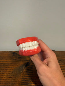 Vintage 80s Novelty Teeth Tongs