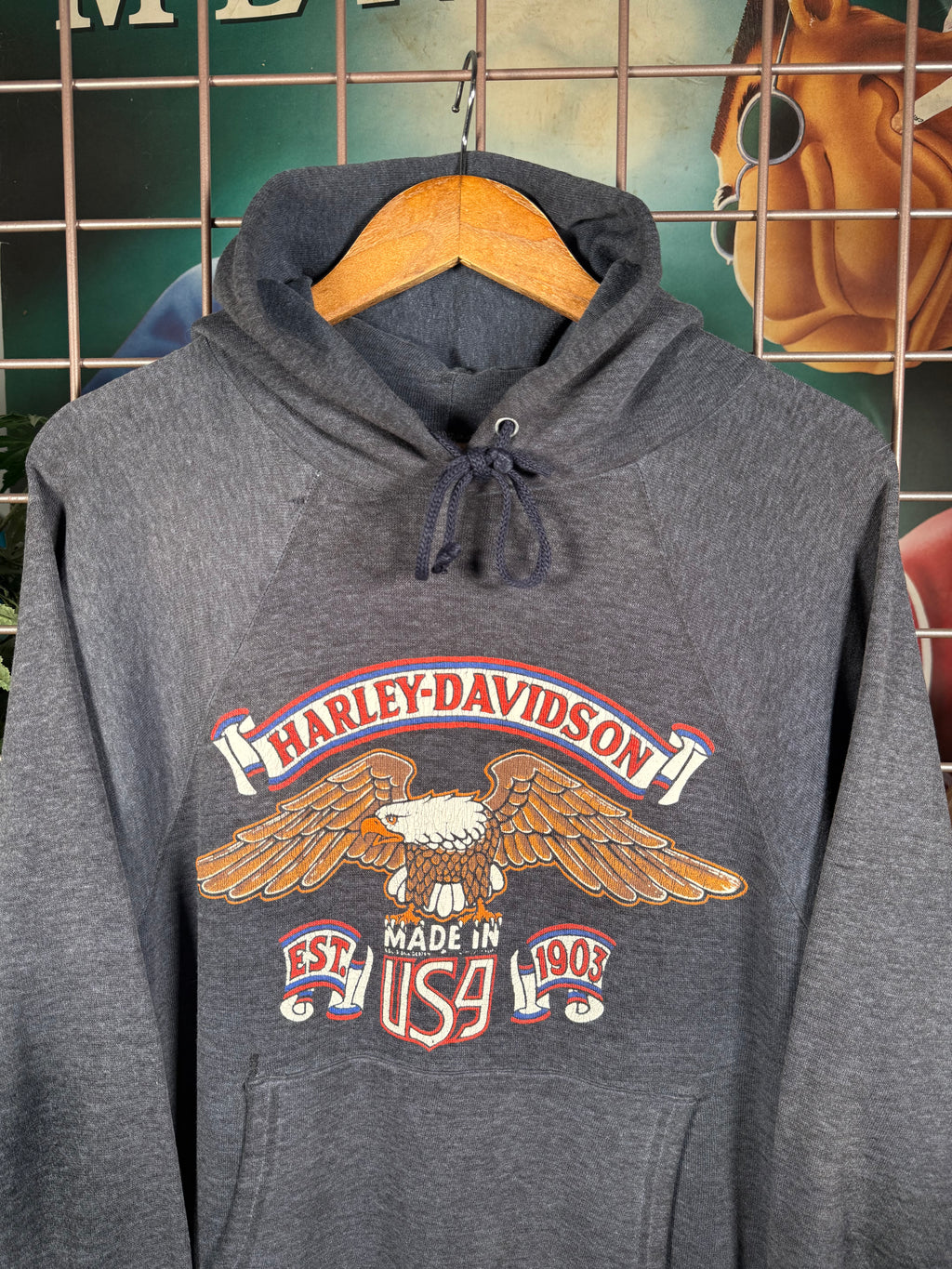 Vintage 80s Harley Davidson California Hoodie (M)