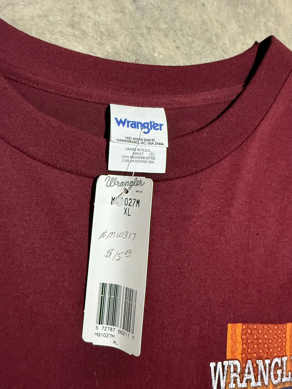Vintage Wrangler Rodeo Cowboy T-Shirt (XL)