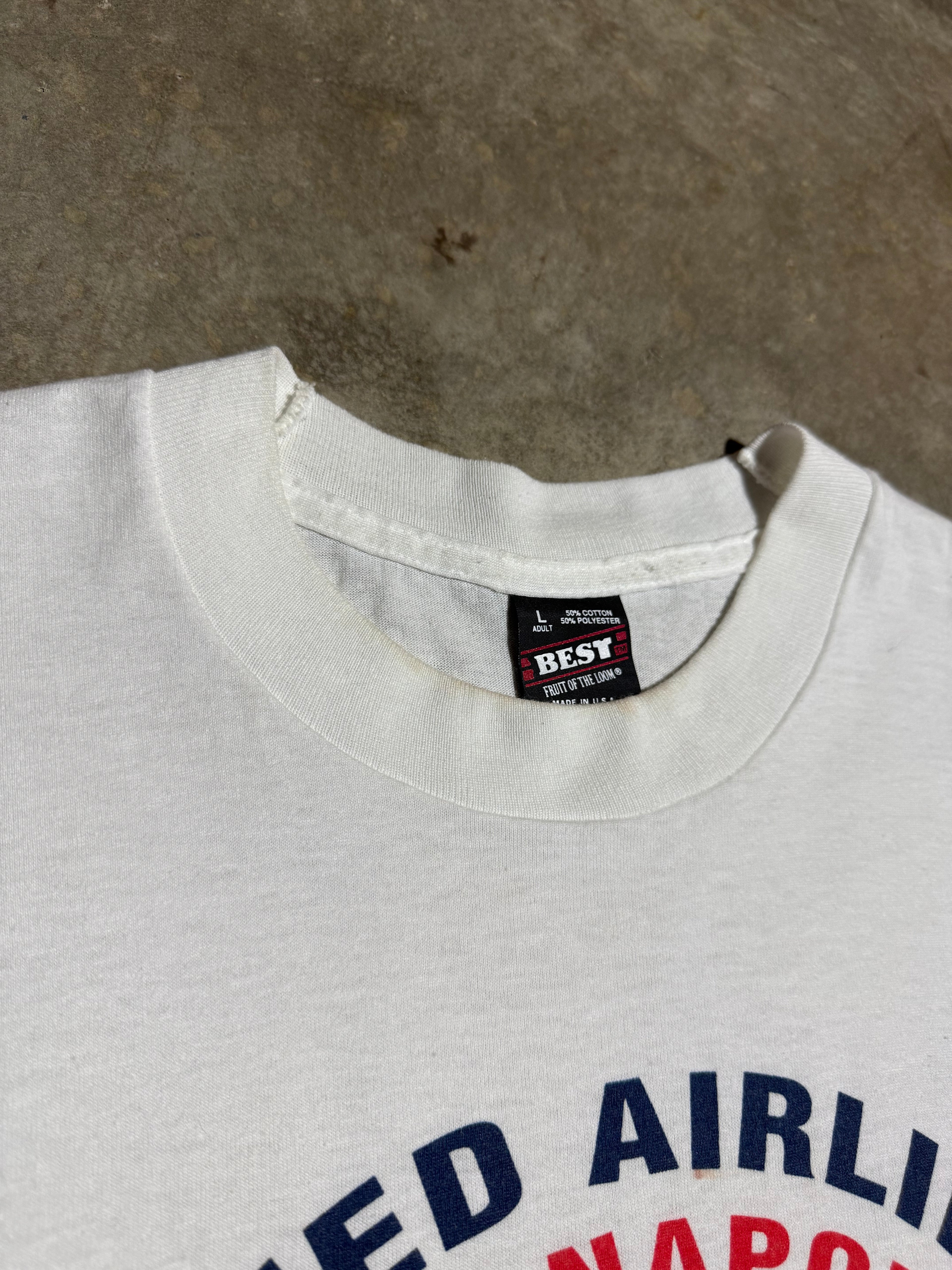 Vintage Early 90s United Airlines Indianapolis Tee (L)