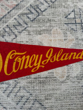 Load image into Gallery viewer, Vintage 50s/60s Coney Island Parachute Jump Ride Pennant (19inch)
