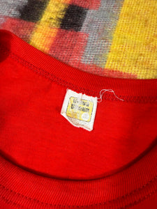 True Vintage Unami Lodge Red and White Tee (L)