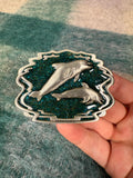 Vintage Dolphins Sparkly Belt Buckle