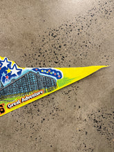 Load image into Gallery viewer, Vintage Six Flags Scream Machine Ride Pennant
