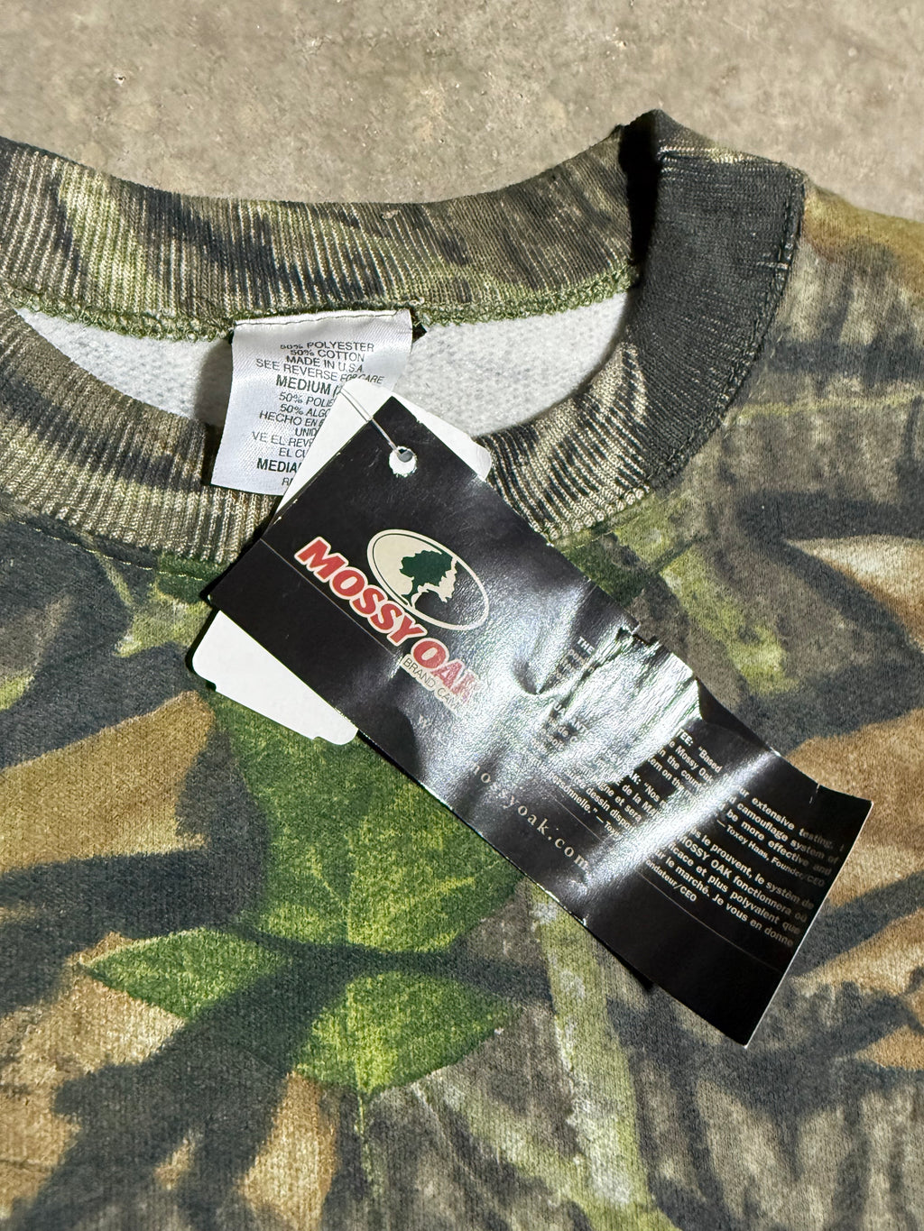 Vintage Mossy Oak Camo Crewneck (M)