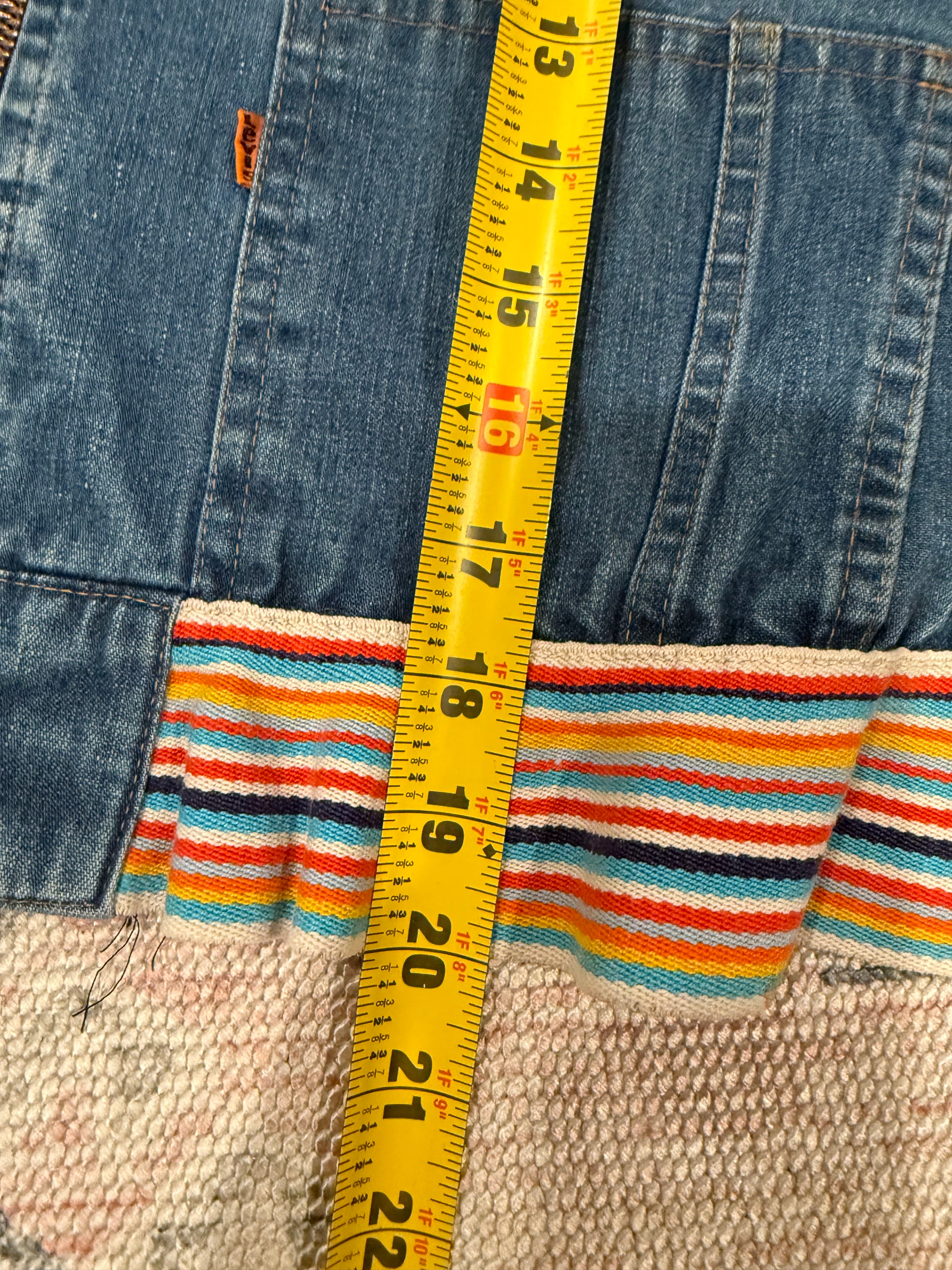 Vintage 70s Levi’s Orange Tab Western Stitched Jean Jacket (WS)(Flaw)
