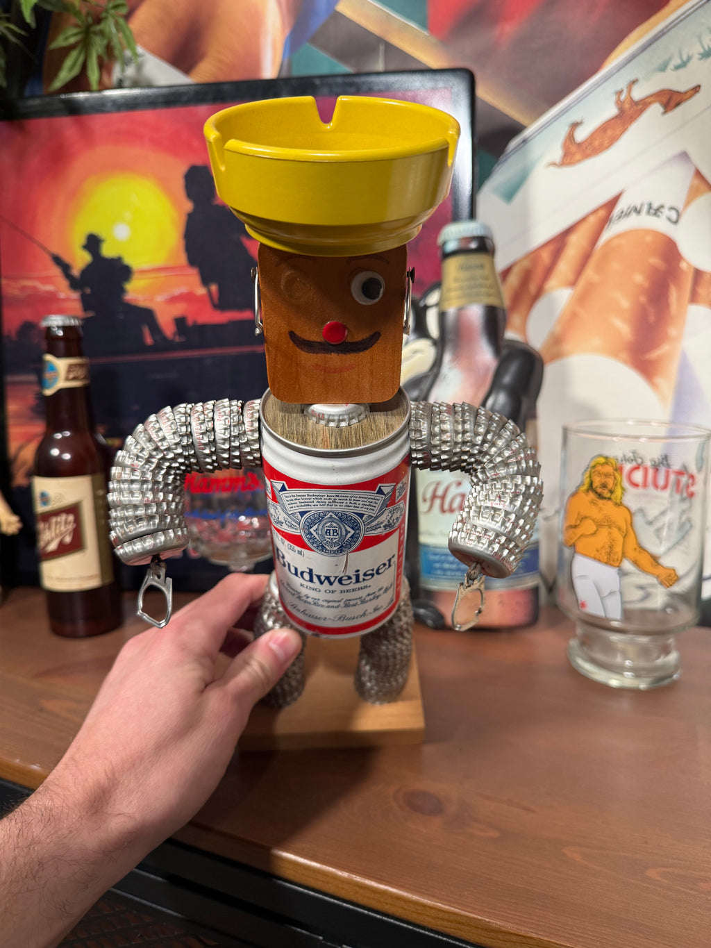 Vintage Budweiser Can Robot