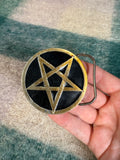 Vintage Pentagram Belt Buckle