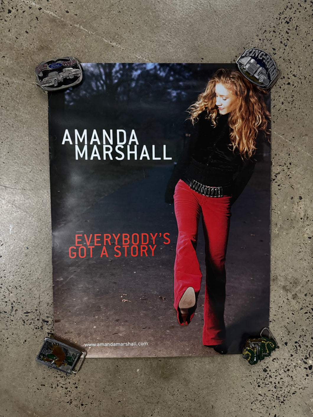 Vintage 2001 Amanda Marshall Album Promo Double Sided Poster (18x24)