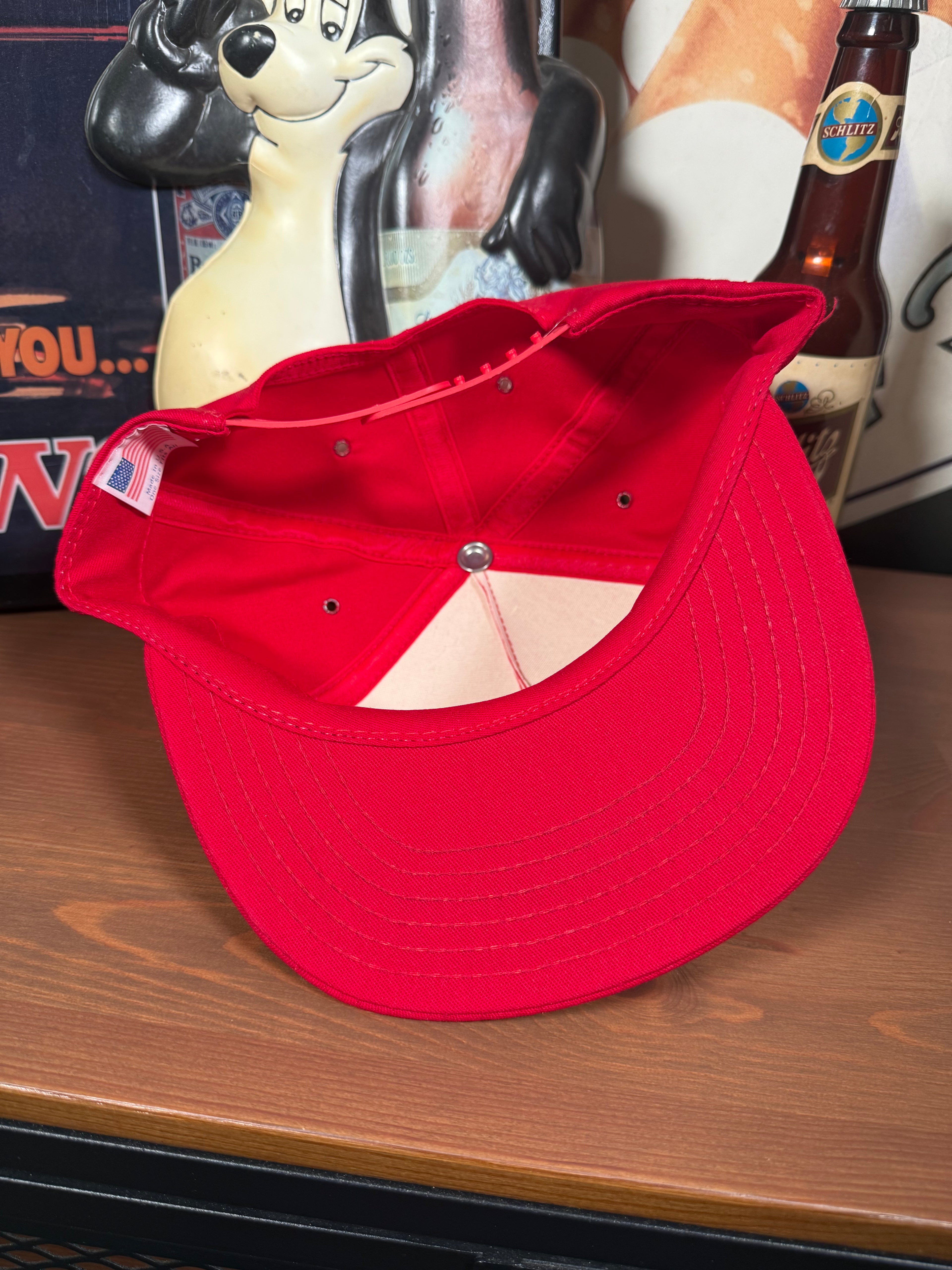 Vintage Budweiser Clydesdales Red Embroidered Snapback Hat