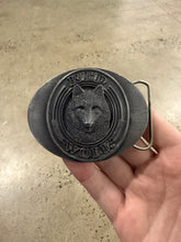 Load image into Gallery viewer, Vintage Red Wolf Beer Belt Buckle

