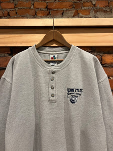 Vintage 90s Penn State Henley Crewneck (XL)