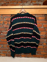 Load image into Gallery viewer, Vintage Jantzen Red Green and Tan Sweater (L)
