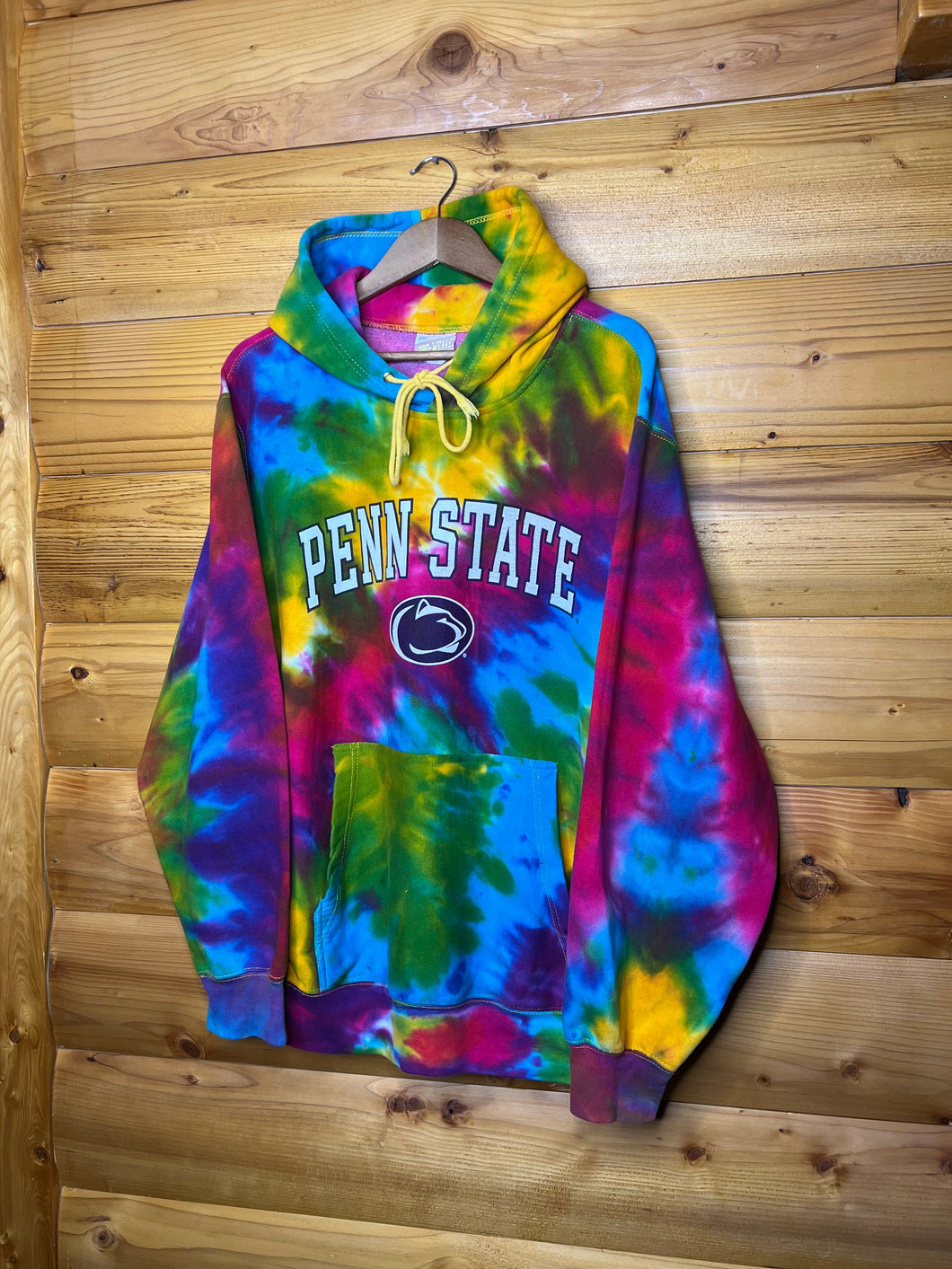 Vintage Tie Dye Penn State Hoodie (L)