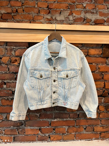 Vintage Guess Jeans Cropped Jean Jacket (WS)