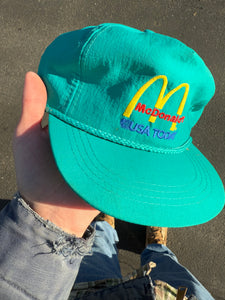 Vintage 90s McDonalds USA Today SnapBack Hat
