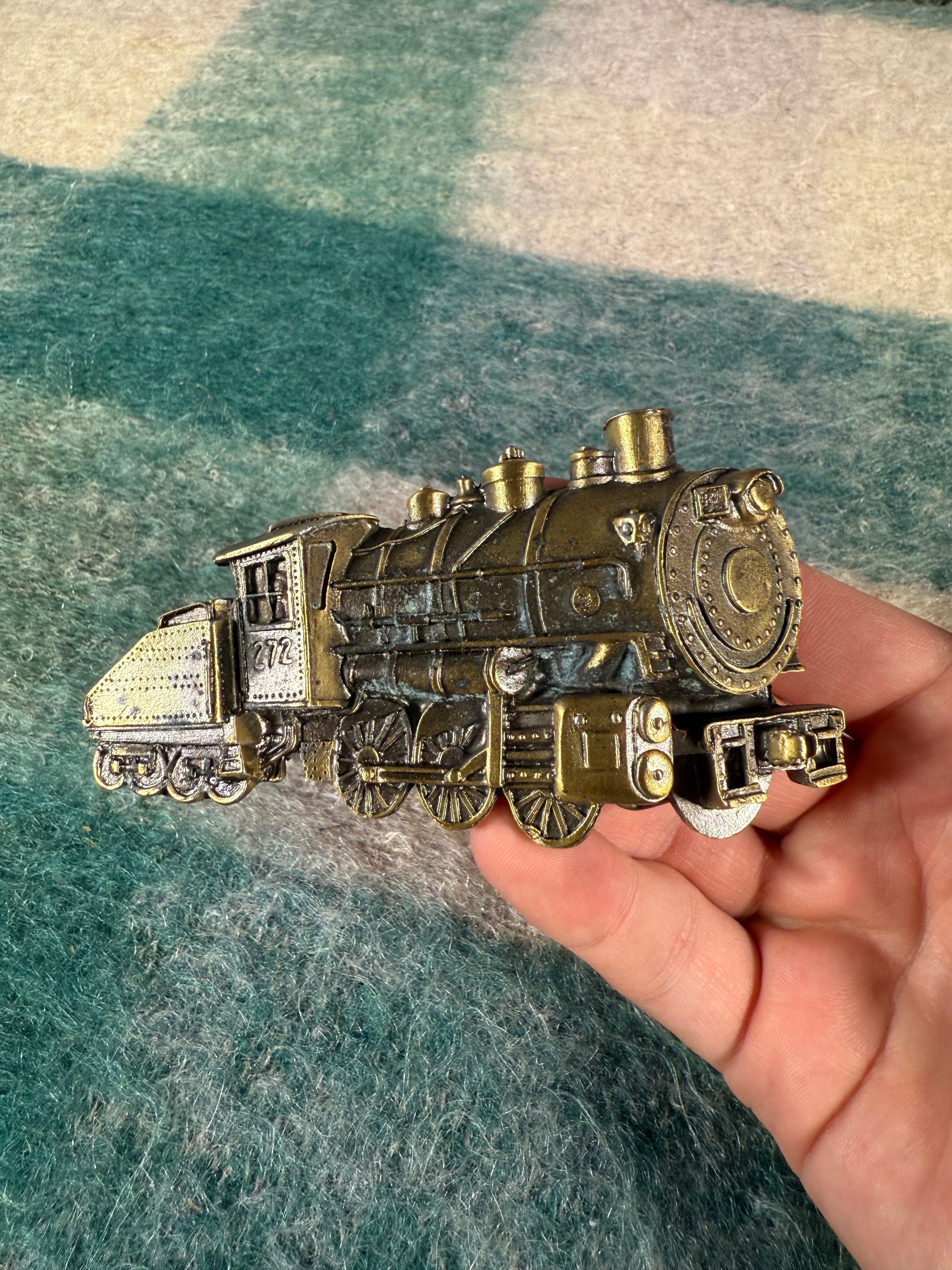 Vintage 3D Train Belt Buckle