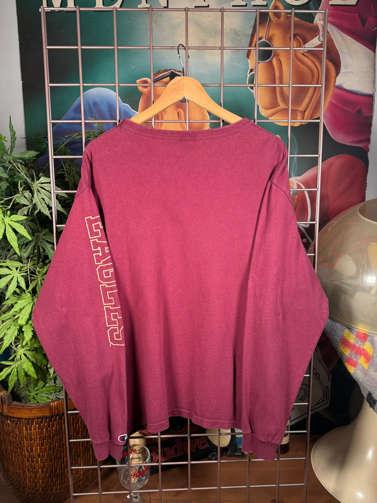 Vintage Champion Boston College Longsleeve Shirt (L)