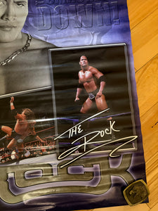 Vintage The Rock WWF Poster (22x34.5)