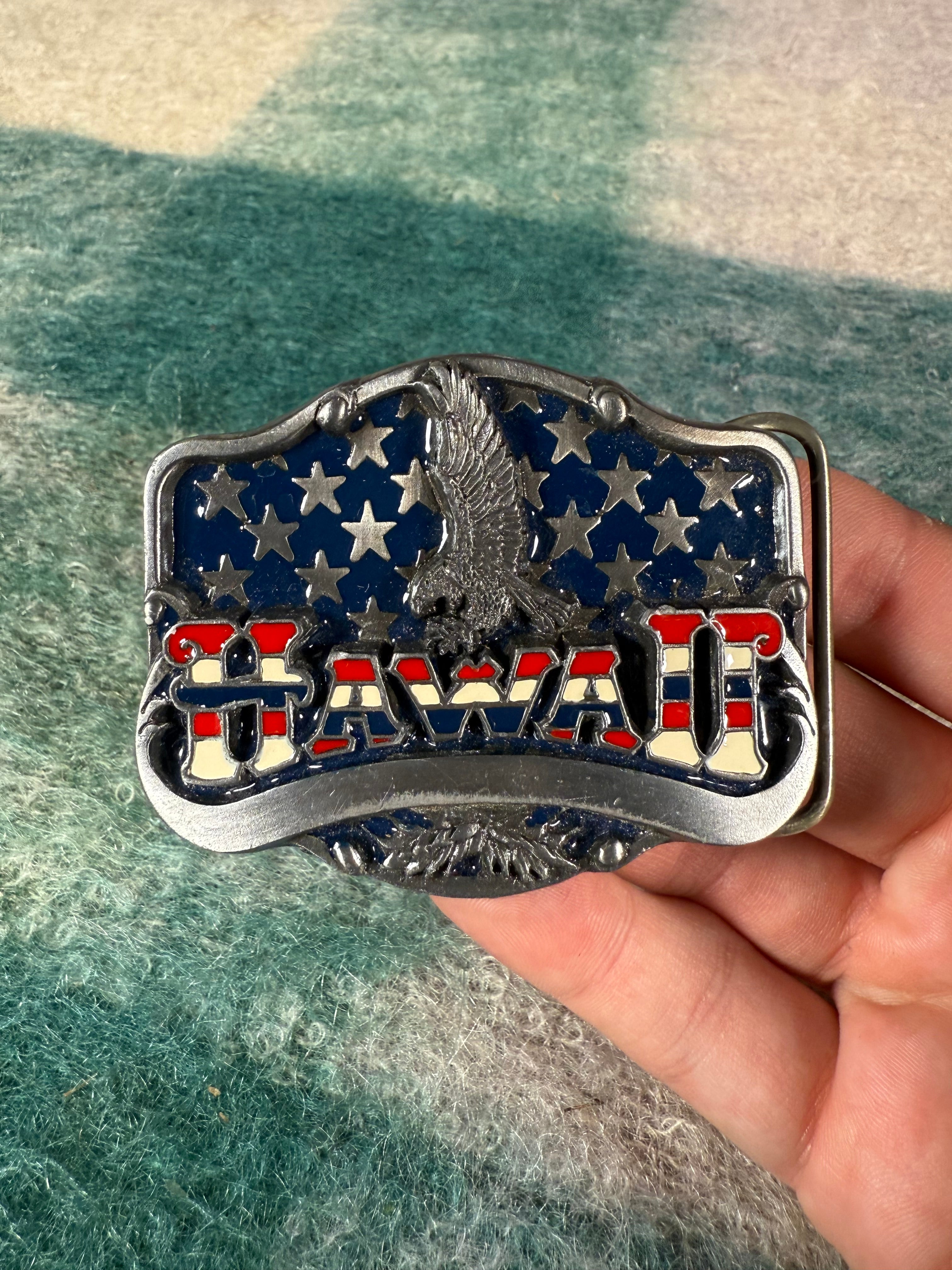 Vintage Hawaii Belt Buckle