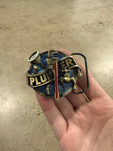 Vintage Plumber 3D Belt Buckle