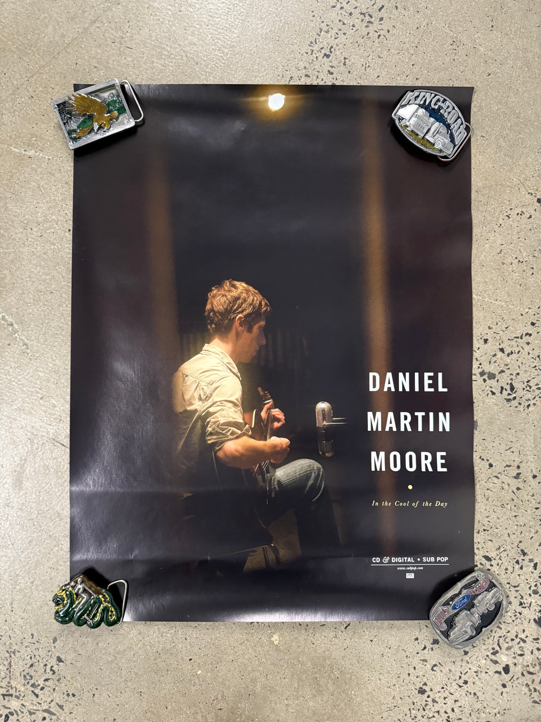 2000s Daniel Martin Moore In The Cool of the Day Album Promo Poster (18x24)