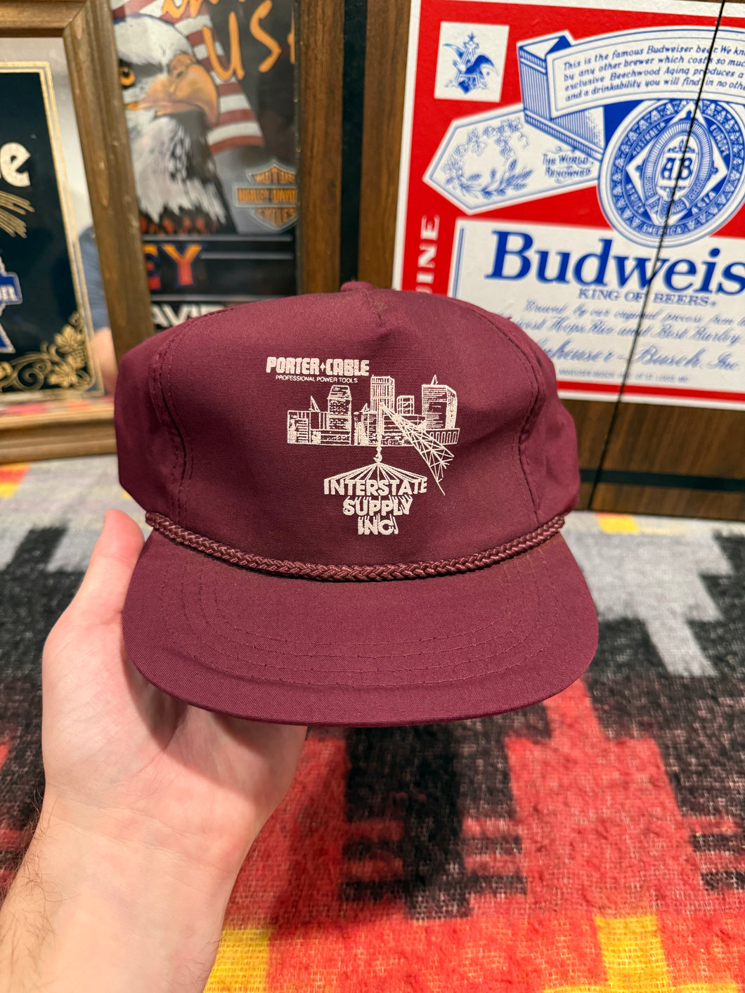 Vintage 80s Interstate Supply Company SnapBack Hat