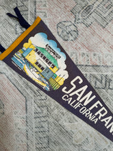 Load image into Gallery viewer, Vintage 50s/60s Fishermen’s Wharf San Francisco Pennant (26inch)
