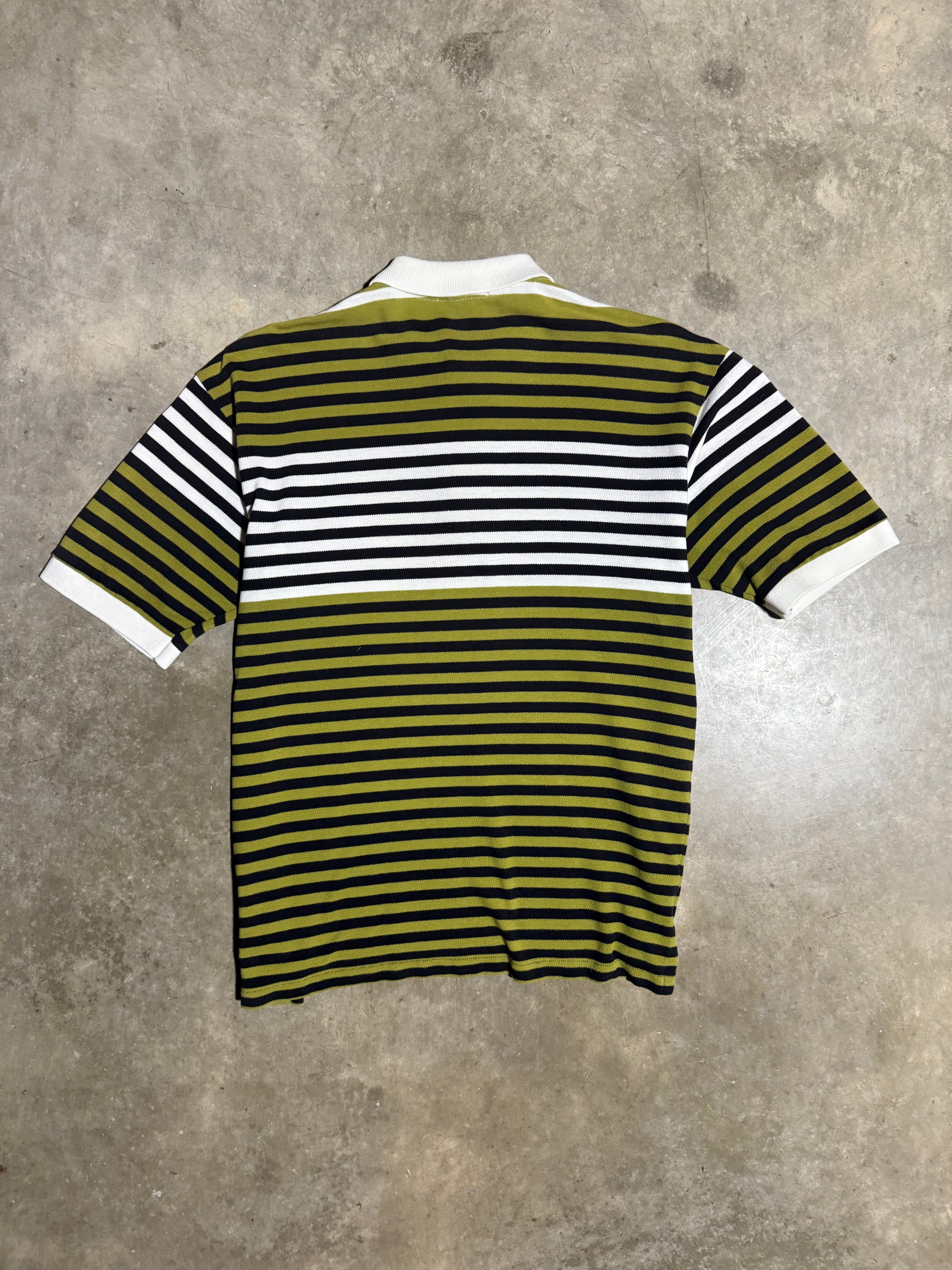 Vintage Aureus Striped Golf Polo (L)