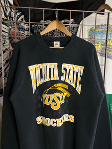 Vintage Wichita State Shockers Puffy Print Crewneck (L/XL)