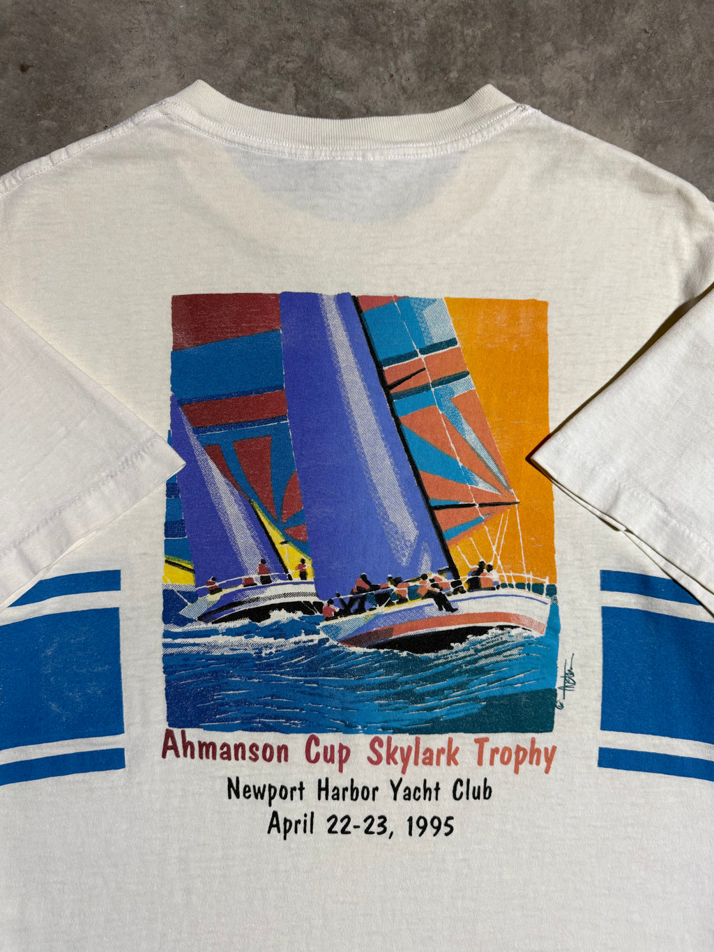 Vintage 1995 Newport Harbor Yacht Club Tee (M/L)