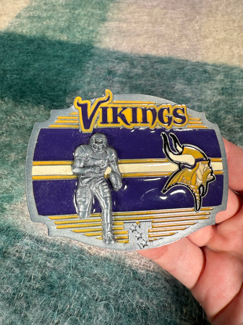2000s Minnesota Vikings Football Player Belt Buckle