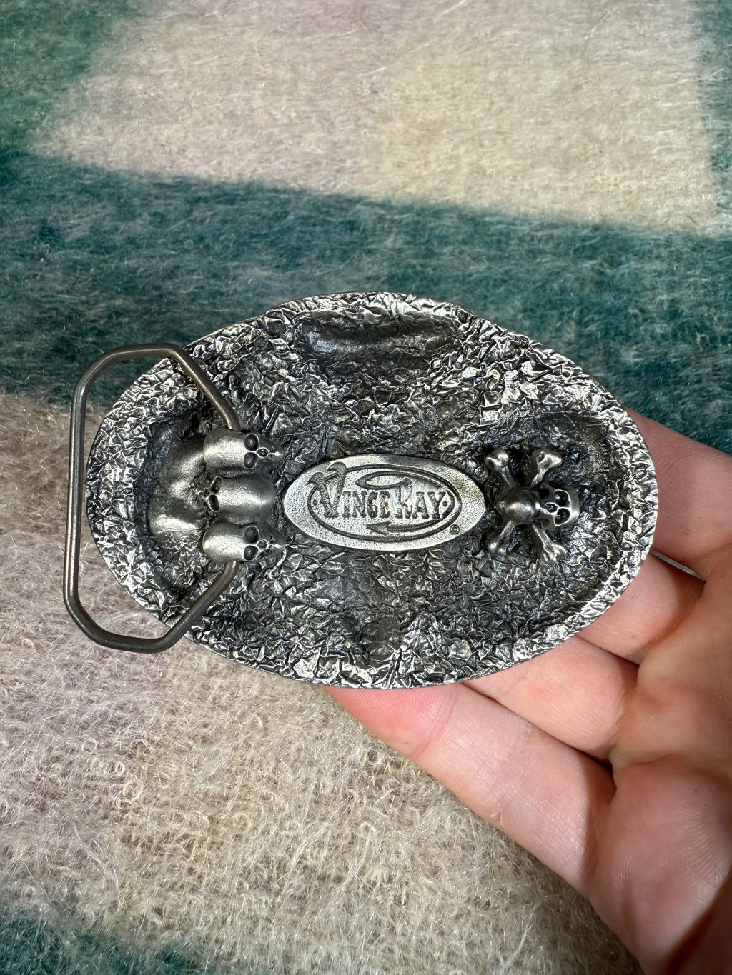 Vintage Skull and Snakes 13 Vince Ray Belt Buckle