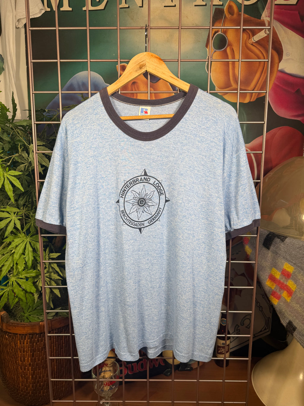 Vintage 80s Germany Ringer Tee (XL)