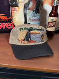 Vintage Golden Harvest Black Lab K Products Snapback Hat