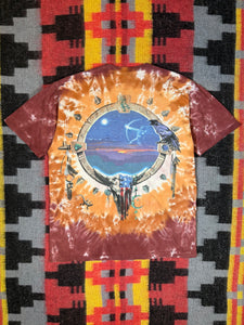 Vintage 2000 Liquid Blue Native American Tie Dye Shirt (L)