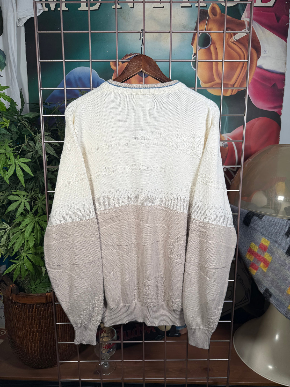 Vintage Crusader Reef Two Tone Golf Sweater (M)