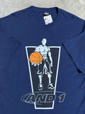 Vintage Unworn And1 Blue T-Shirt (2XL)