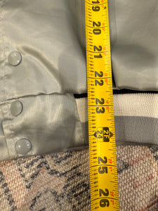 Vintage Silver Amtrak Satin Jacket (L)